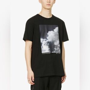 ALEXANDER MCQUEEN Cloud-Print Relaxed-Fit Cotton-Jersey T-Shirt size large